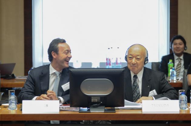 BRT co-Chairmen Fabrice Brégier &amp; Kazuo Tsukuda
